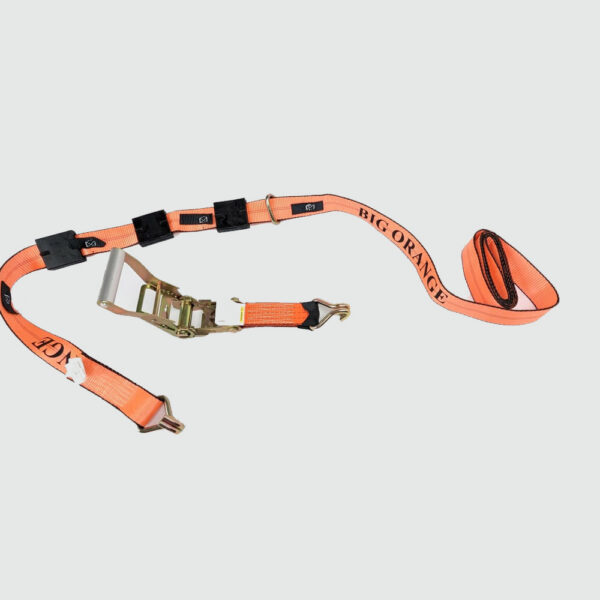 12 FT Frankenstein Ratchet Strap Big Orange 12' Double J Wheel Strap HD Tecnic Ratchet